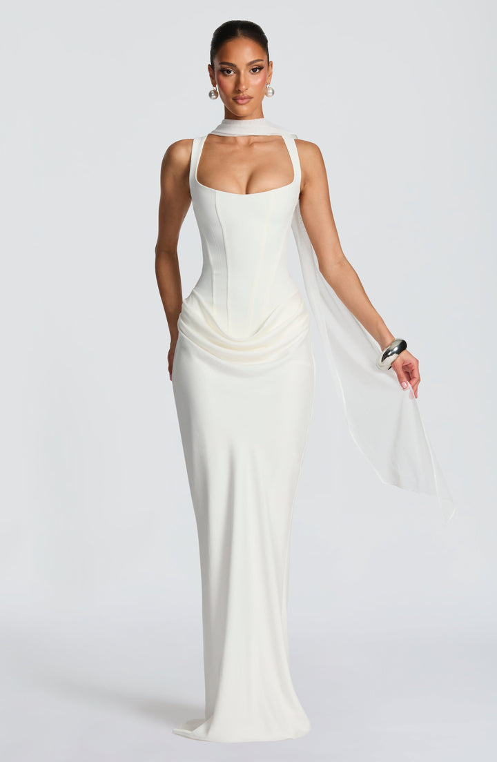 Léa™ | Maxikleid mit quadratischem Ausschnitt