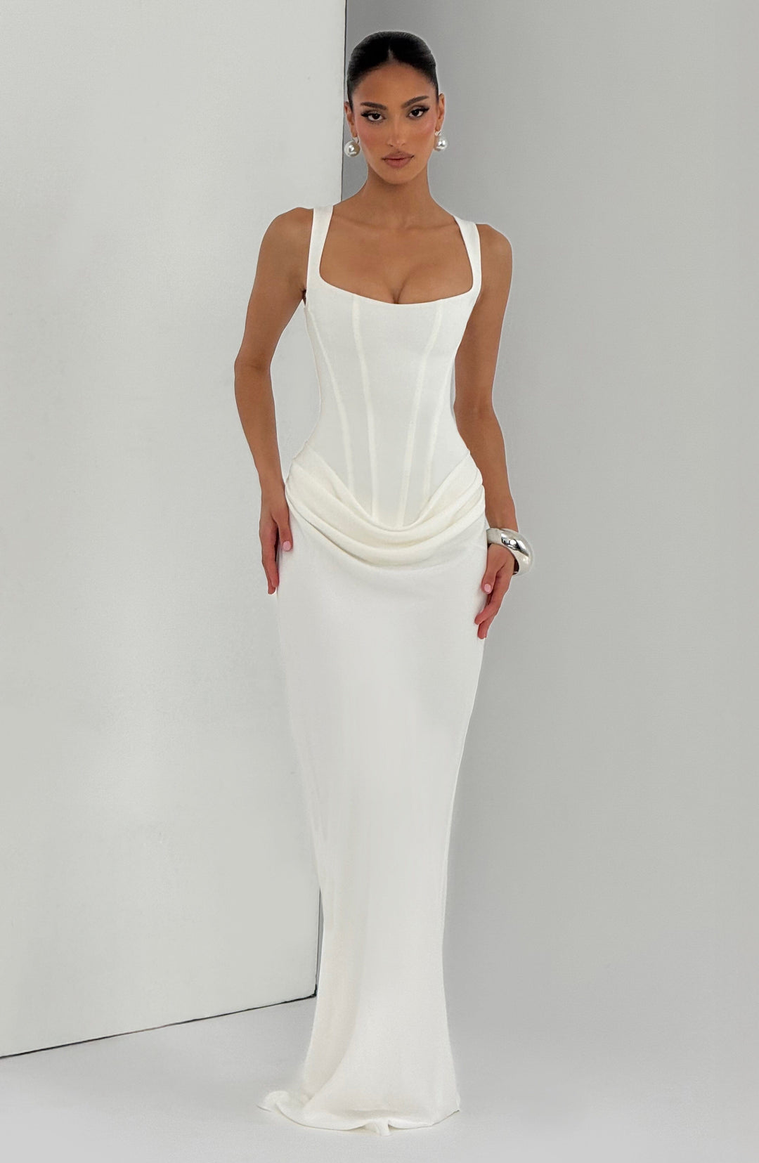 Léa™ | Maxikleid mit quadratischem Ausschnitt