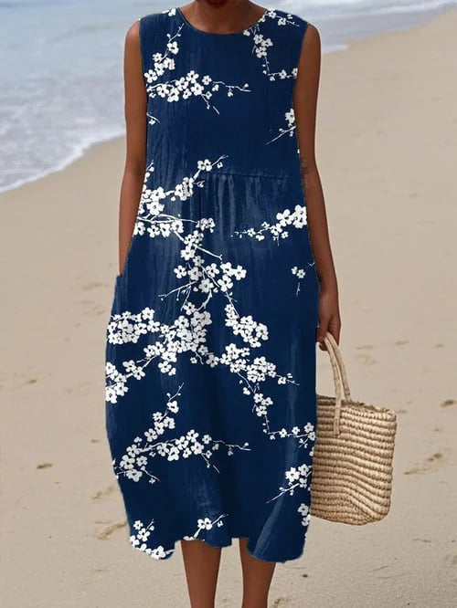 Tess – Elegantes Midikleid mit Blumenmuster