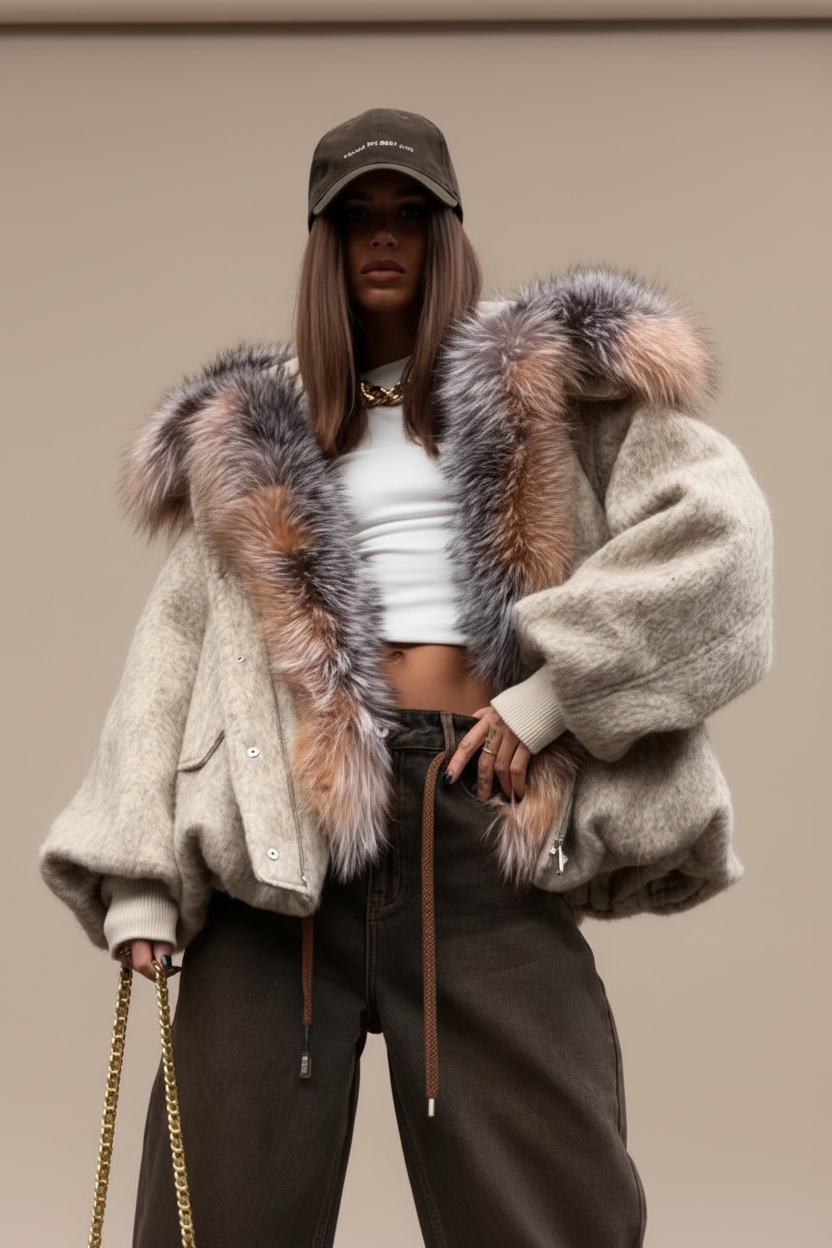 SABINE™ | KURZE STRICKJACKE AUS WOLLE
