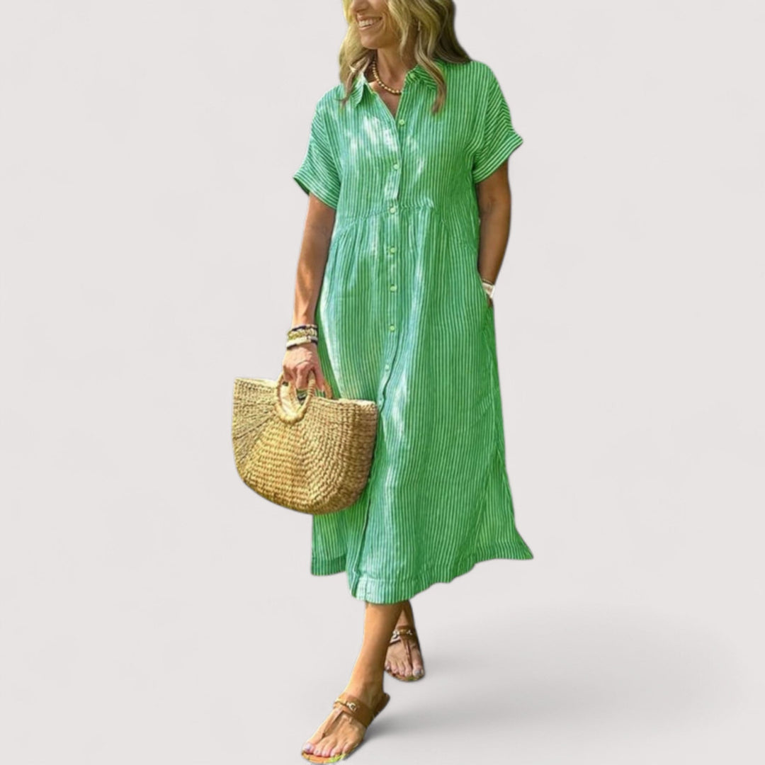 Rea™ | gestreiftes Hemdkleid