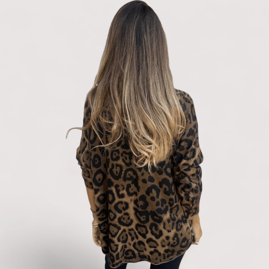 Zlata™ | Damen Top leicht mit Leopardenmuster