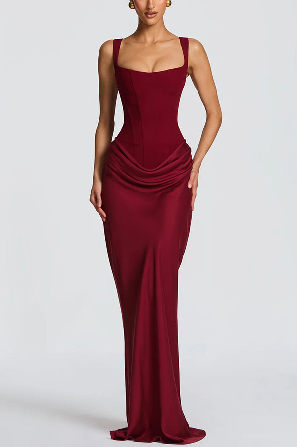 Léa™ | Maxikleid mit quadratischem Ausschnitt