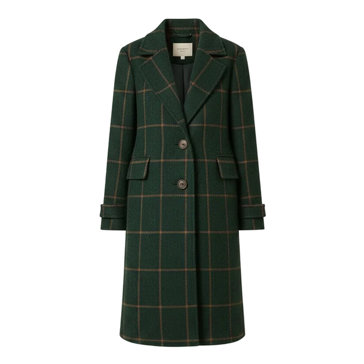 Florencia™ | Retro-Karierte Tweed-Mantel