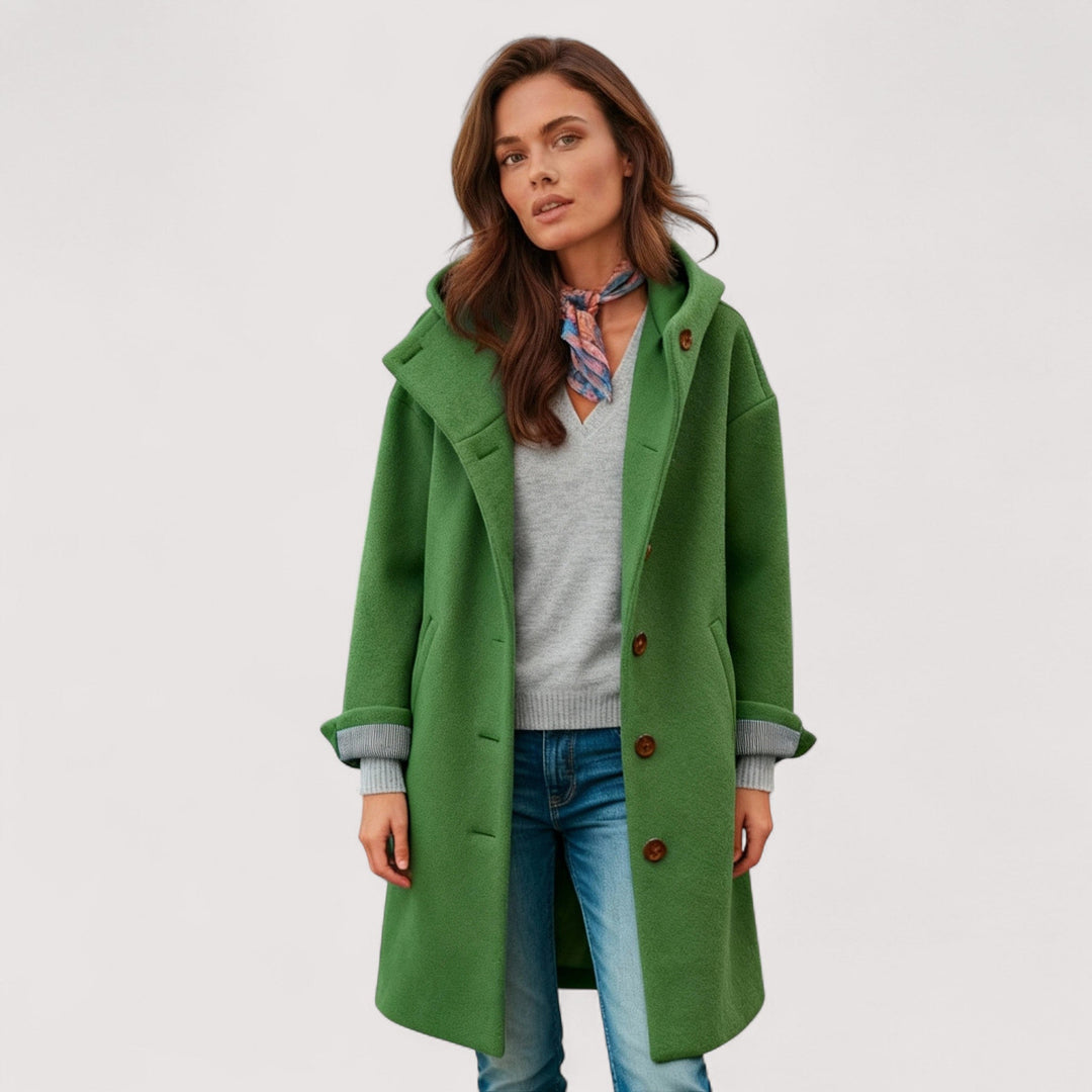 Lorena™ | Stilvolle lange Winterjacke