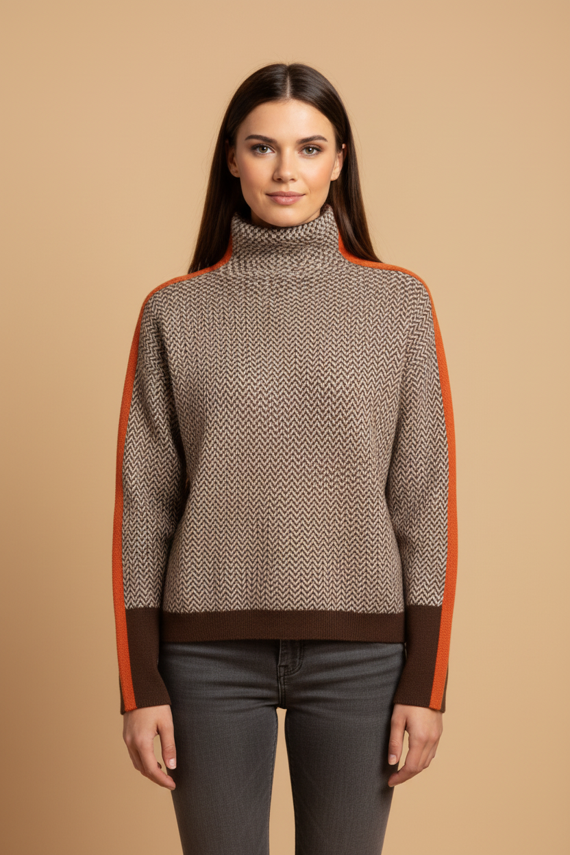 Gabriela™ | Pullover mit hohem Kragen
