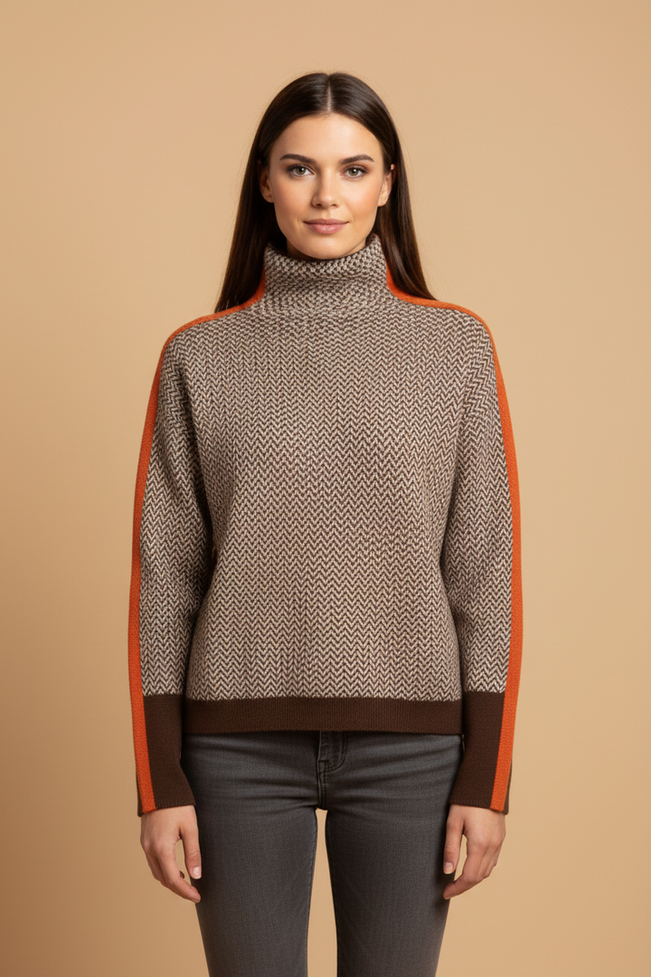Gabriela™ | Pullover mit hohem Kragen