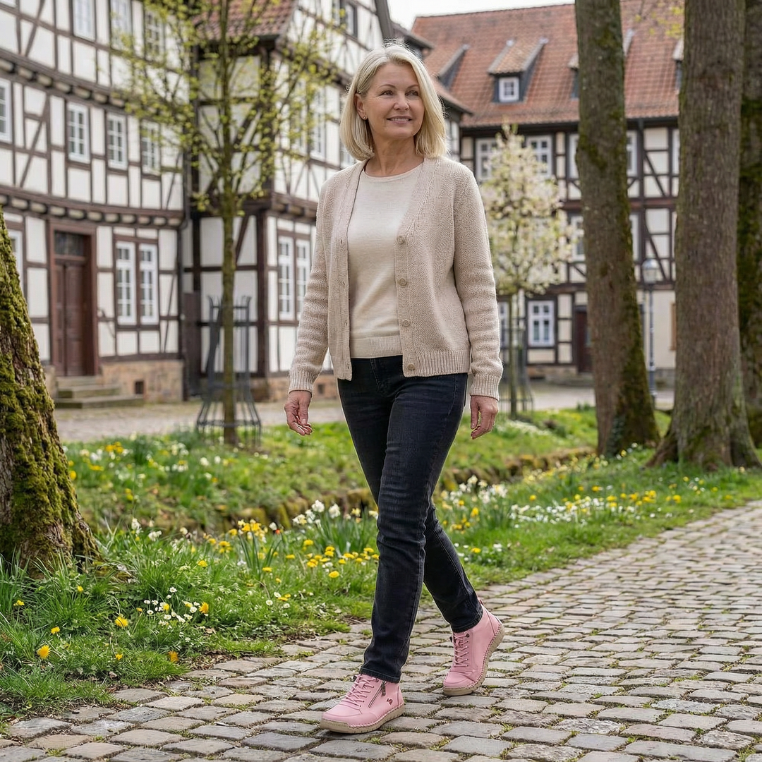 Mila  – Komfortable orthopädische Sneakers + Reissverschluss