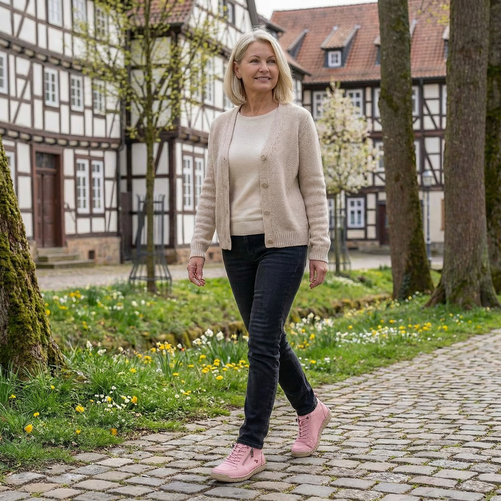 Mila  – Komfortable orthopädische Sneakers + Reissverschluss