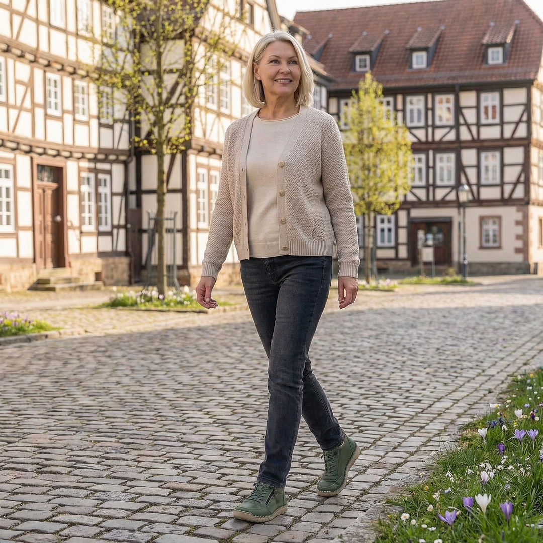 Mila  – Komfortable orthopädische Sneakers + Reissverschluss