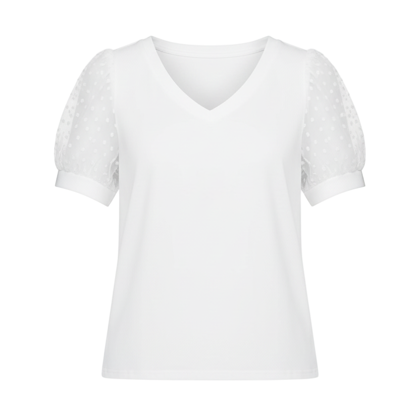 Ilse™ | Transparente Bluse mit V-Ausschnitt