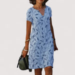 Jeanne™ | Kleid mit V-Ausschnitt und Druck