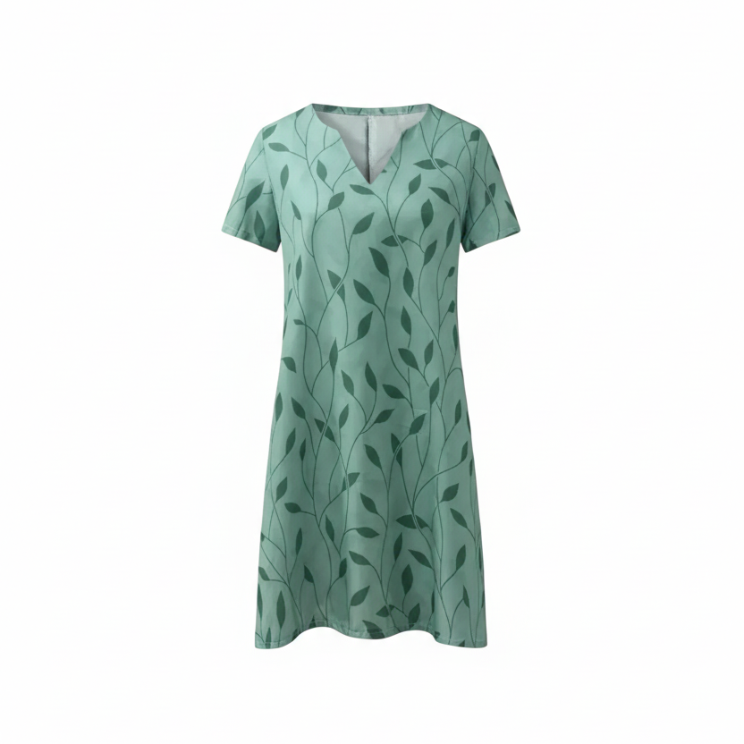 Jeanne™ | Kleid mit V-Ausschnitt und Druck