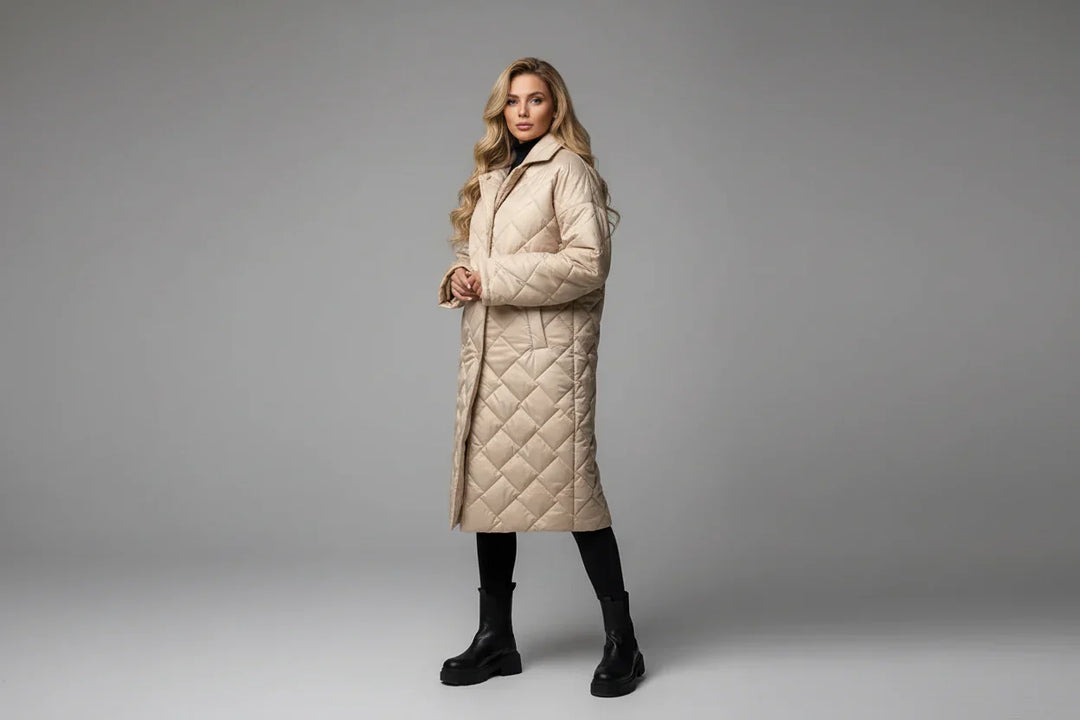 PREMIUM STEPPMANTEL MIT LEOPARDENPRINT FÜTTERUNG