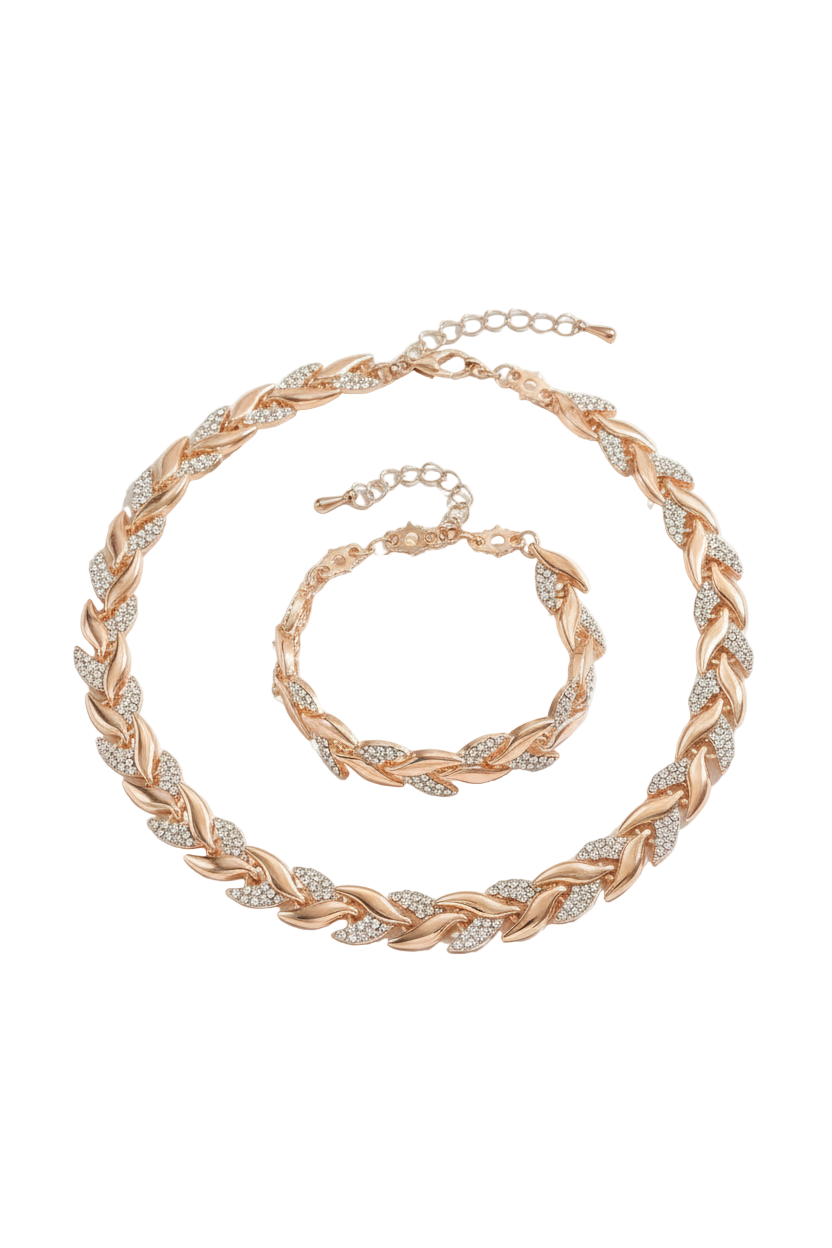 Julia™ | Set Halskette und elegantes Armband