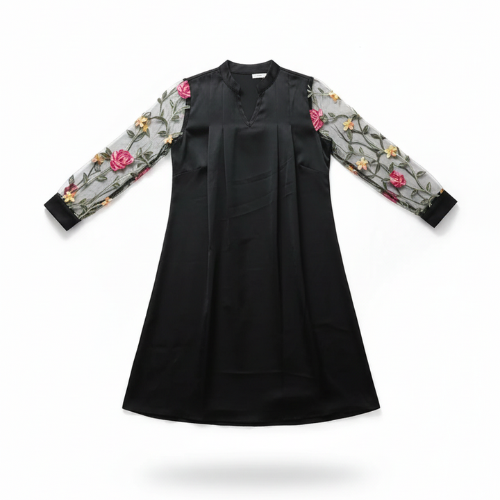 Madlina™ | Elegantem Minikleid mit transparenten Ärmeln