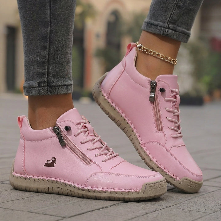 Mila  – Komfortable orthopädische Sneakers + Reissverschluss