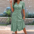Maja – Midikleid mit Spitze und V-Ausschnitt