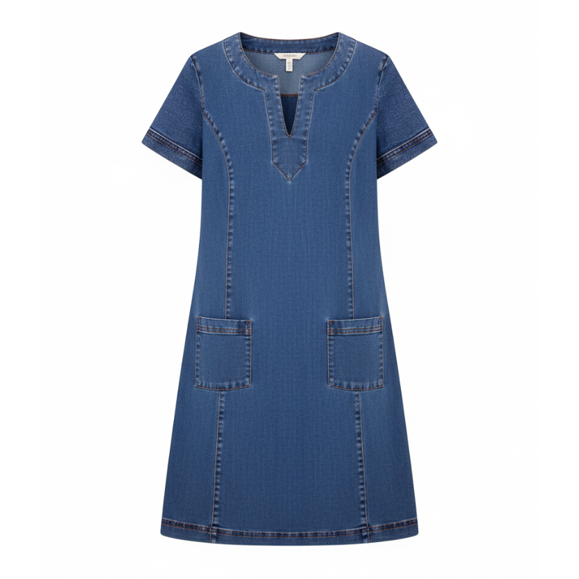 Thea™ | Denimkleid mit Taschen