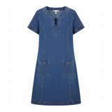 Thea™ | Denimkleid mit Taschen