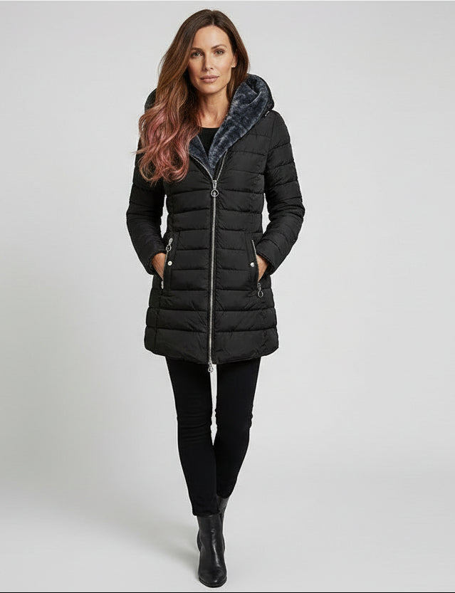ELVIRA™ | ELEGANTER MANTEL MIT OVERSIZE-KAPUZE