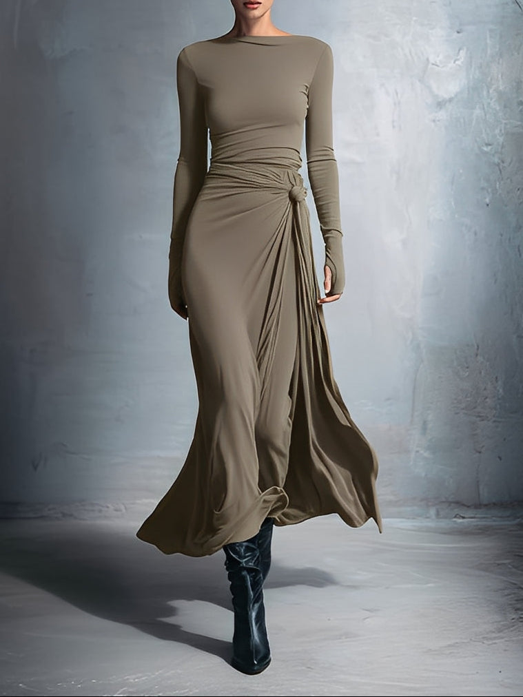 Noémie™ | Maxikleid mit seitlichem Knoten