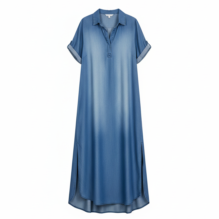 Zava™ | Langes Denim-Kleid