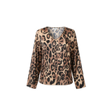 Zlata™ | Damen Top leicht mit Leopardenmuster